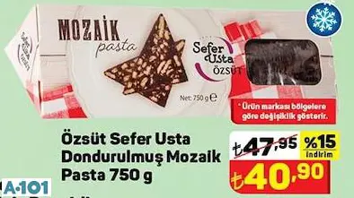 ÖZSÜT SEFER USTA DONDURULMUŞ MOZAİK PASTA